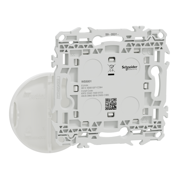 Wiser odace - interrupteur centralisé sans fils 2 ou 4 boutons - blanc craie