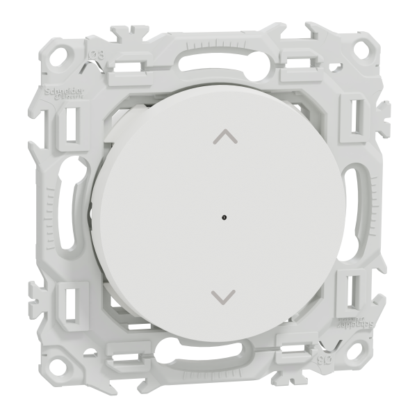 Wiser odace - interrupteur volet-roulant connecté 4a zigbee - blanc craie