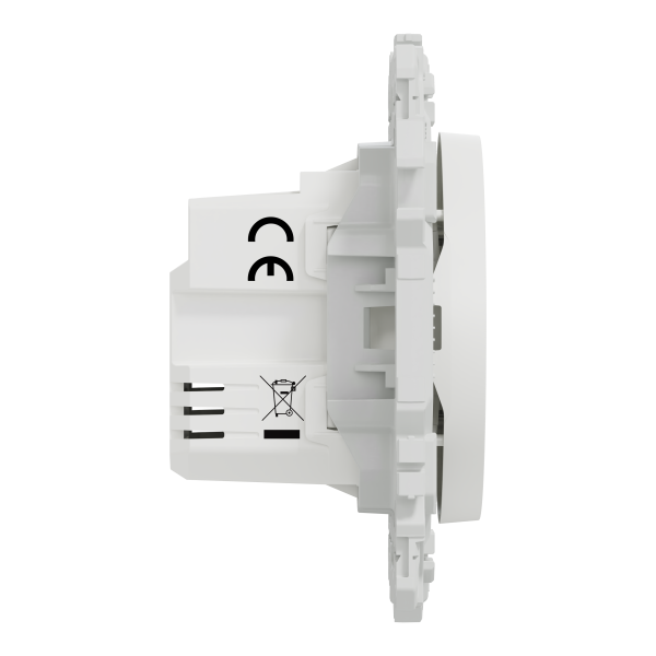 Wiser odace - interrupteur volet-roulant connecté 4a zigbee - blanc craie