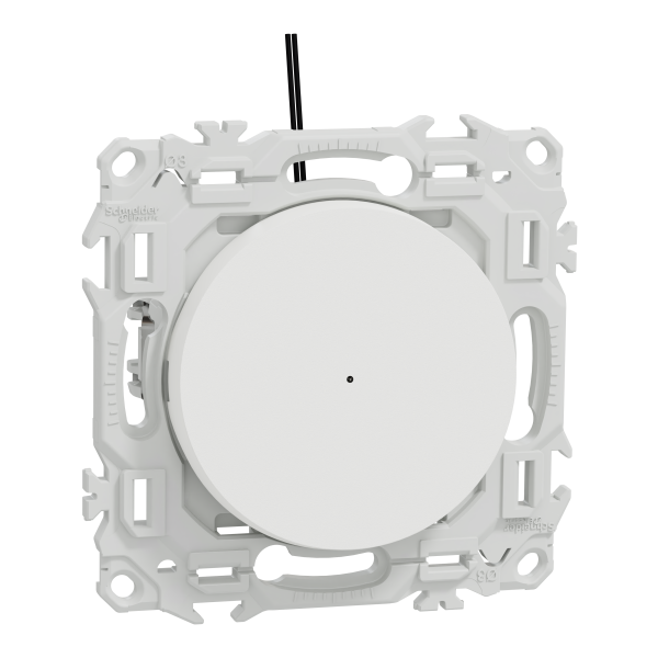 Odace - va-et-vient ou poussoir lumineux led avec griffes - 10ax - blanc craie