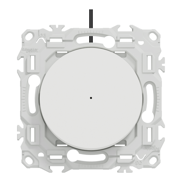 Odace - va-et-vient ou poussoir lumineux led avec griffes - 10ax - blanc craie