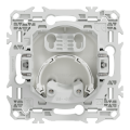 Odace - sortie de câble avec griffes - serre câble 6 à 12 mm² - blanc craie