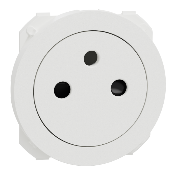 Odace - enjoliveur seul - pour prise affleurante - blanc craie