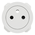 Odace - enjoliveur seul - pour prise affleurante - blanc craie