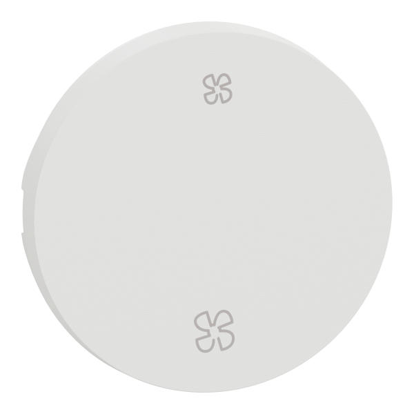 Odace - enjoliveur seul - pour va-et-vient ou poussoir - vmc - blanc craie