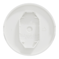 Odace - enjoliveur seul - pour va-et-vient ou poussoir - vmc - blanc craie