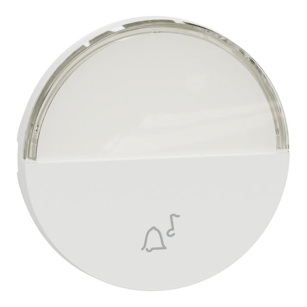 Odace - enjoliveur seul - pour bouton poussoir - porte-étiquette - blanc craie