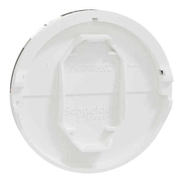 Odace - enjoliveur seul - pour bouton poussoir - porte-étiquette - blanc craie