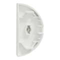 Odace - demi-enjoliveur seul à voyant - pour double vv ou poussoir - blanc craie