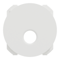 Odace - enjoliveur seul - pour prise tv - blanc craie