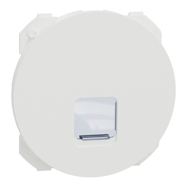 Odace - enjoliveur seul - pour prise rj45 - blanc craie