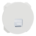 Odace - enjoliveur seul - pour prise rj45 - blanc craie