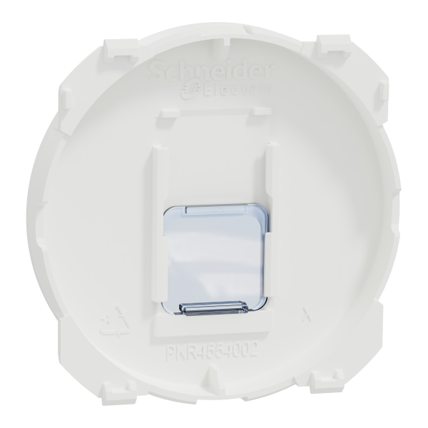 Odace - enjoliveur seul - pour prise rj45 - blanc craie