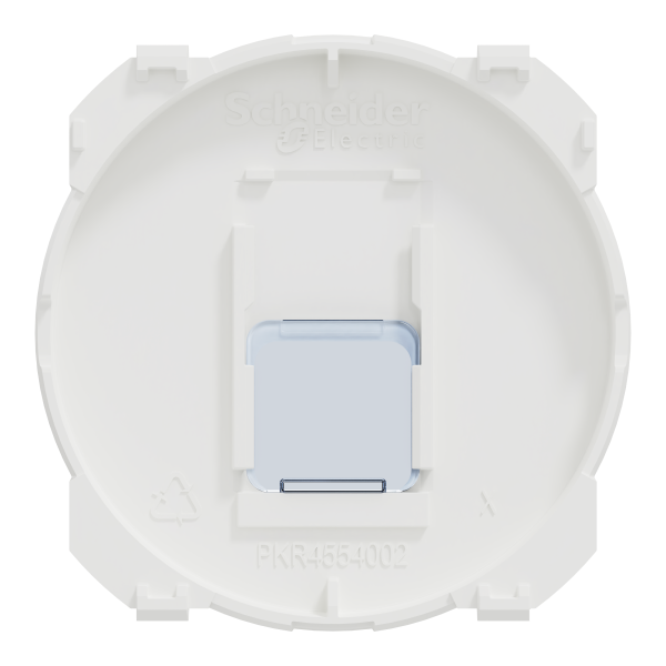 Odace - enjoliveur seul - pour prise rj45 - blanc craie