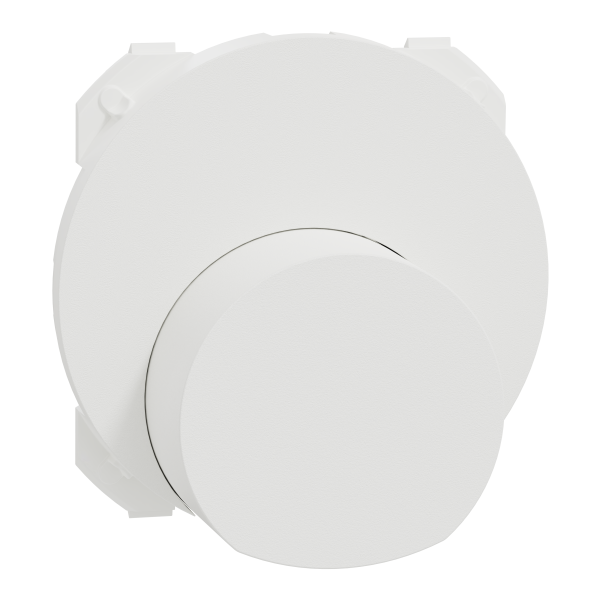 Odace - enjoliveur seul - pour sortie de câble - blanc craie