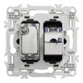 Odace - prise mixte rj45 cat.6 stp + tv - noir onyx