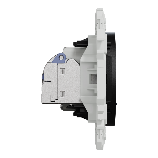 Odace - prise mixte rj45 cat.6 stp + tv - noir onyx