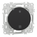 Odace - inter ou poussoir vmc 2 vitesses - 10ax - noir onyx