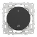 Odace - inter ou poussoir vmc 2 vitesses - 10ax - noir onyx