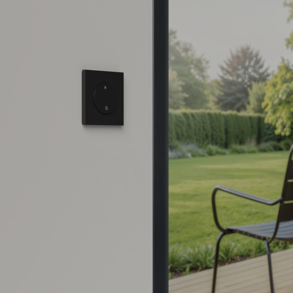 Odace - inter ou poussoir vmc 2 vitesses - 10ax - noir onyx