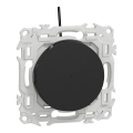 Odace - va-et-vient ou poussoir lumineux led verte 0,15ma - 10ax - noir onyx