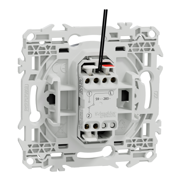 Odace - interrupteur à carte - led localisation incluse - 10ax - noir onyx
