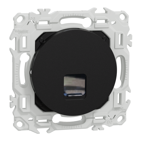 Odace - prise rj45 - cat6 utp grade 1 à 2 - noir onyx