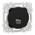 Odace - prise rj45 - cat6 utp grade 1 à 2 - noir onyx
