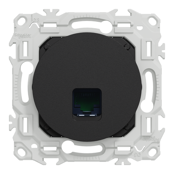 Odace - prise rj45 - cat6 utp grade 1 à 2 - noir onyx