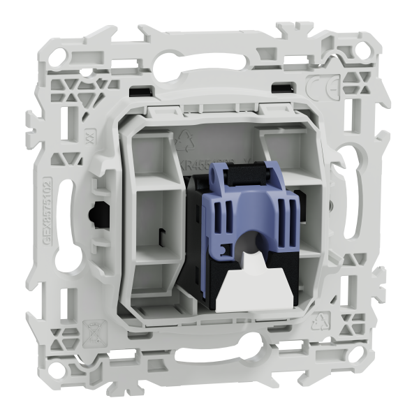 Odace - prise rj45 - cat6 utp grade 1 à 2 - noir onyx