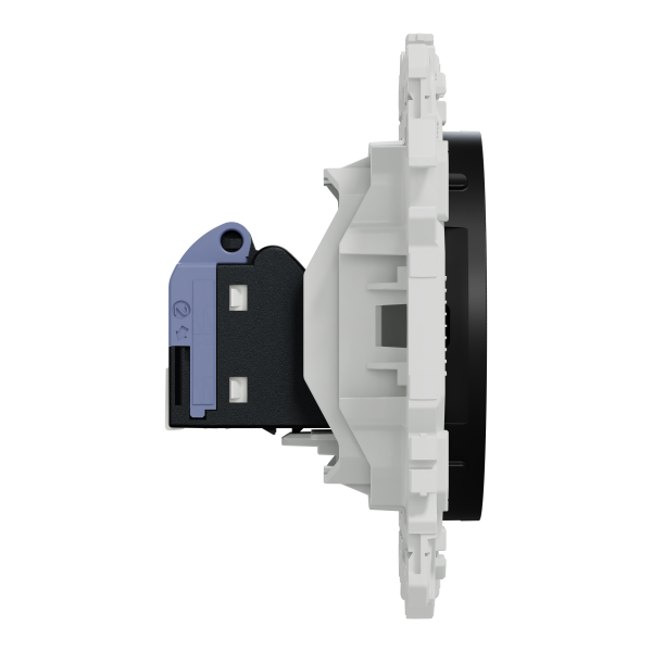 Odace - prise rj45 - cat6 utp grade 1 à 2 - noir onyx