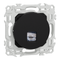 Odace - prise rj45 - cat6 stp grade 2tv min à grade 3tv - noir onyx