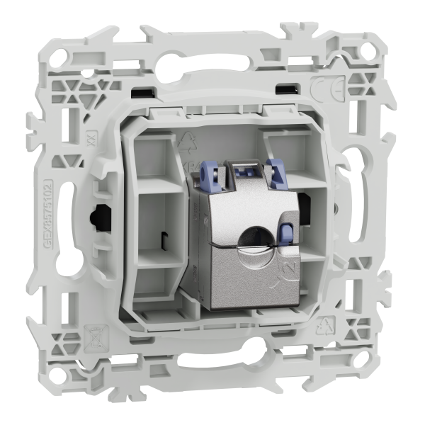 Odace - prise rj45 - cat6 stp grade 2tv min à grade 3tv - noir onyx