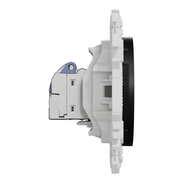 Odace - prise rj45 - cat6 stp grade 2tv min à grade 3tv - noir onyx