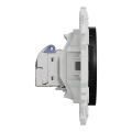 Odace - prise rj45 - cat6 stp grade 2tv min à grade 3tv - noir onyx