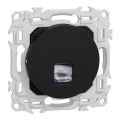 Odace - prise rj45 - cat6a stp grade 3tv - noir onyx