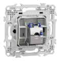 Odace - prise rj45 - cat6a stp grade 3tv - noir onyx