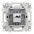 Odace - prise rj45 - cat6a stp grade 3tv - noir onyx