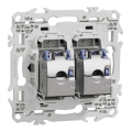 Odace - prise double rj45 - cat6 stp grade 2tv min à grade 3tv - noir onyx
