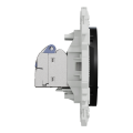 Odace - prise double rj45 - cat6 stp grade 2tv min à grade 3tv - noir onyx