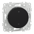 Wiser odace - thermostat connecté filaire 2a zigbee - noir onyx