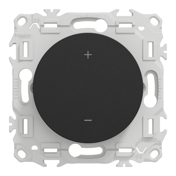 Wiser odace - thermostat connecté filaire 2a zigbee - noir onyx