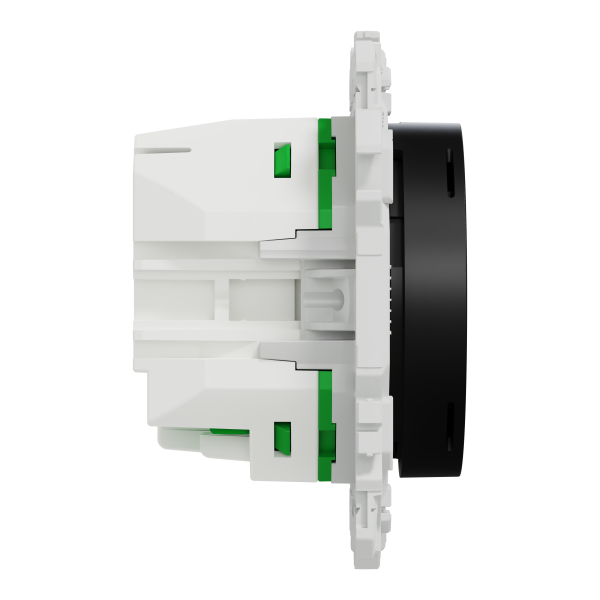 Wiser odace - thermostat connecté filaire 2a zigbee - noir onyx