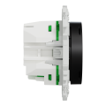Wiser odace - thermostat connecté filaire 2a zigbee - noir onyx