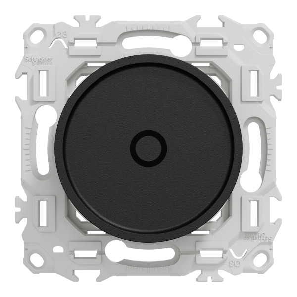 Wiser odace - variateur rotatif connecté 2 ou 3 fils zigbee - noir onyx