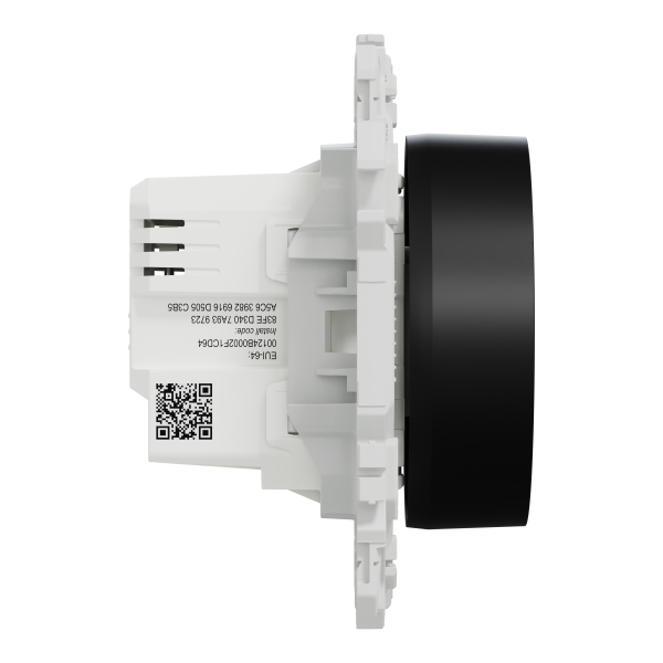 Wiser odace - variateur rotatif connecté 2 ou 3 fils zigbee - noir onyx