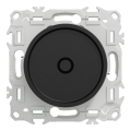 Odace - variateur de lumière universel 2 ou 3 fils - rotatif - noir onyx