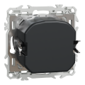 Odace - variateur de lumière universel 2 ou 3 fils - rotatif - noir onyx