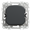 Odace - variateur de lumière universel 2 ou 3 fils - rotatif - noir onyx