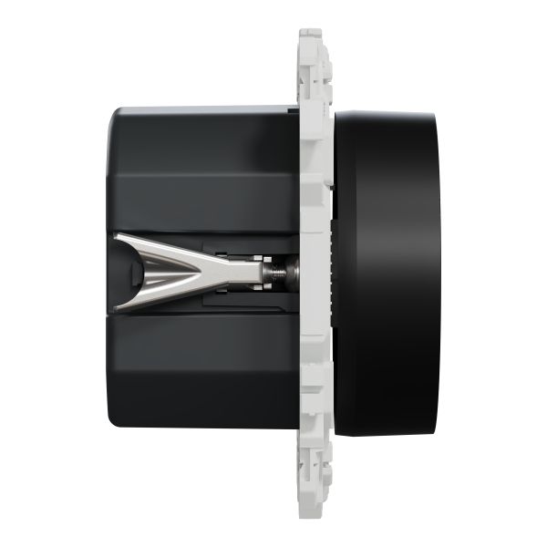 Odace - variateur de lumière universel 2 ou 3 fils - rotatif - noir onyx